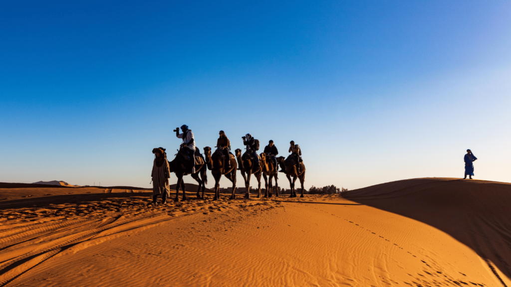 camel ride in Tangier